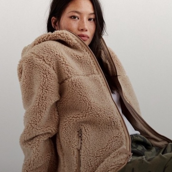 TNA Sherpa hooded zip sweater/ jacket. Size XS. - Picture 1 of 15